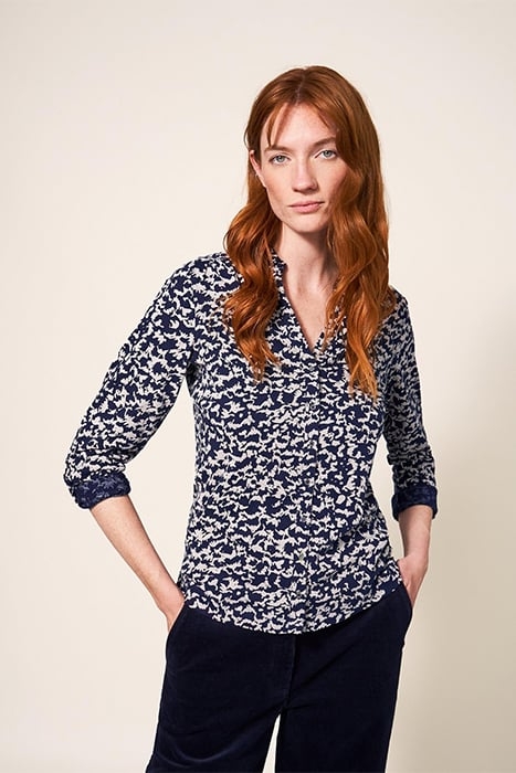 ANNIE JERSEY SHIRT NATURAL PRINTED 1