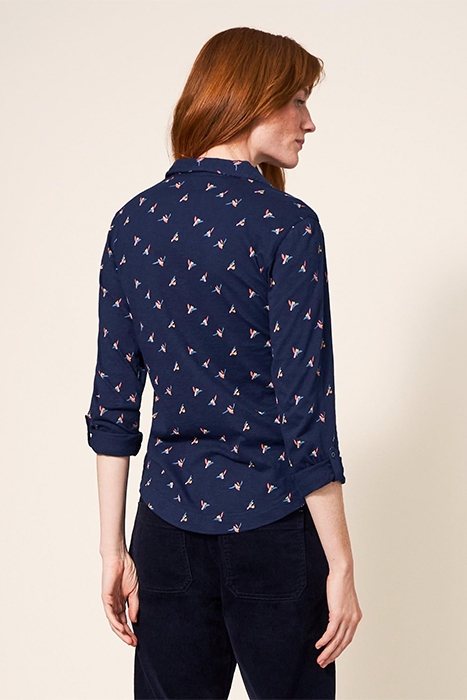 ANNIE JERSEY SHIRT NAVY PRINTED 2