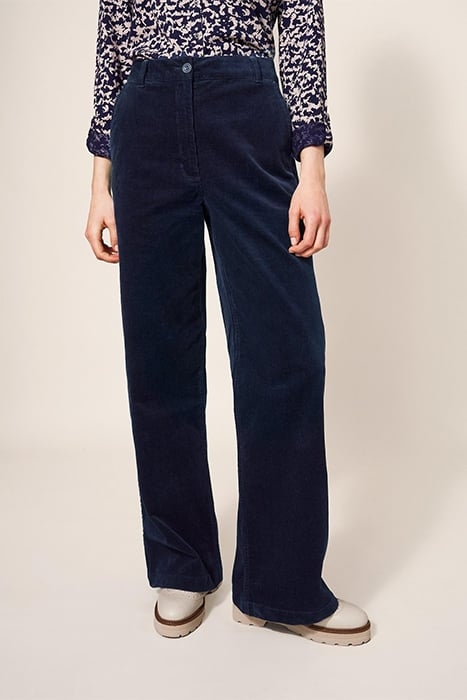 BELLE CORD WIDE LEG DARK NAVY 1