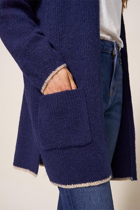 ERICA LONGLINE CARDI DARK NAVY 5
