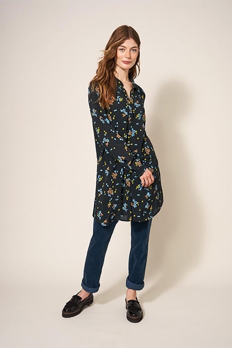 DANIKA SHIRT TUNIC BLACK 1