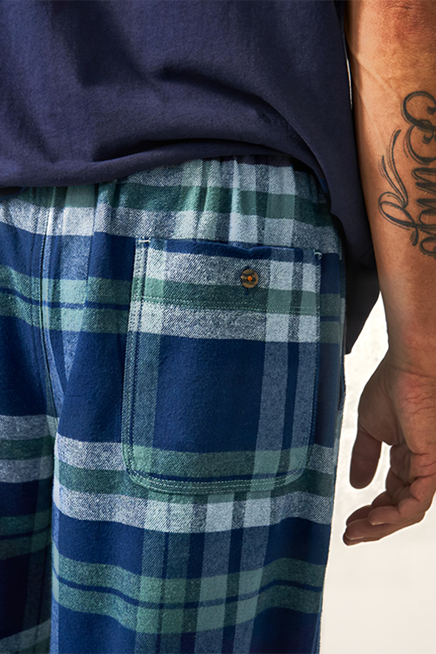 MOORLAND FLANNEL PJ TROUSER NAVY 5