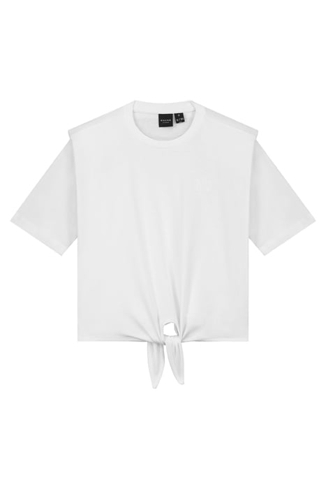 PADDED SHOULDER T-SHIRT BRIGHT FUCHSIA 1