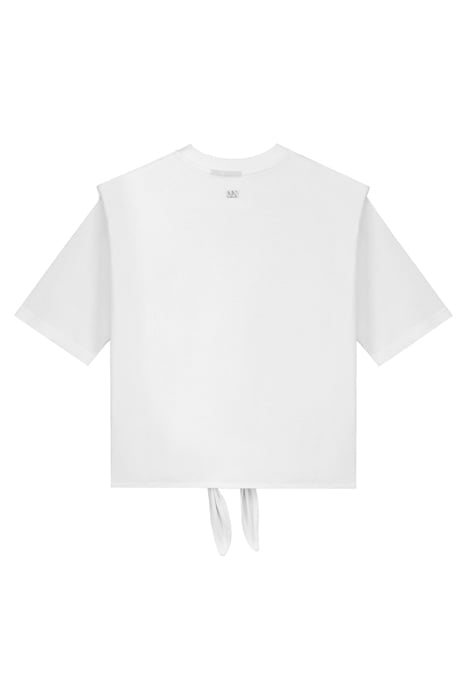 PADDED SHOULDER T-SHIRT BRIGHT FUCHSIA 2