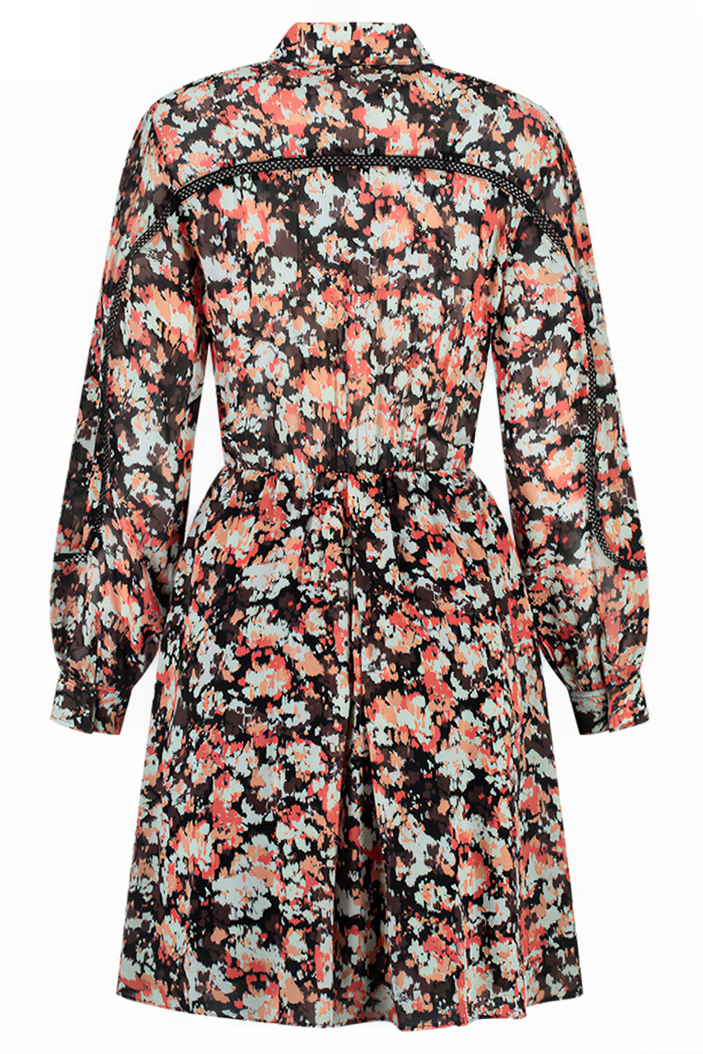 ROMA SHORT DRESS FLOWERFIELD BROWN 2