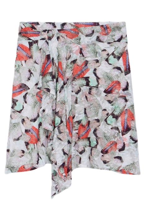 CARTIS MINI SKIRT IN MIXED GREEN 5