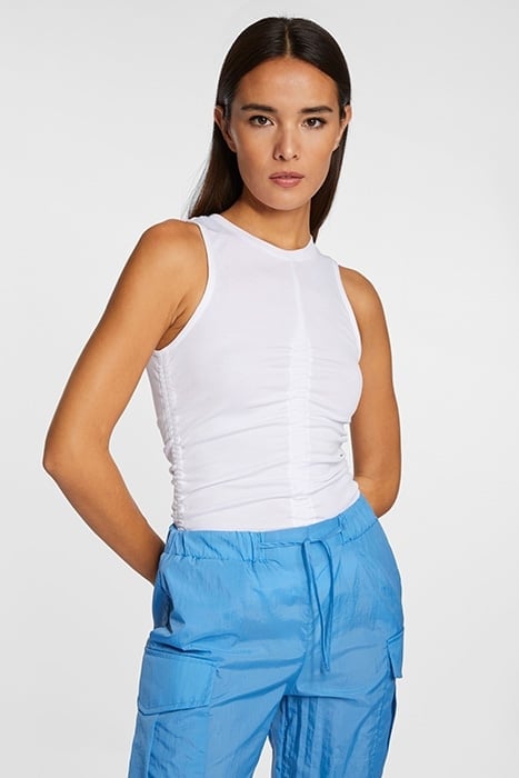 TOP WITH GATHERING WHITE 1