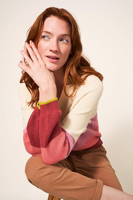 JENNIE RIB JUMPER PINK 3