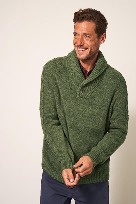 ARUNDEL SHAWL DARK GREEN 3