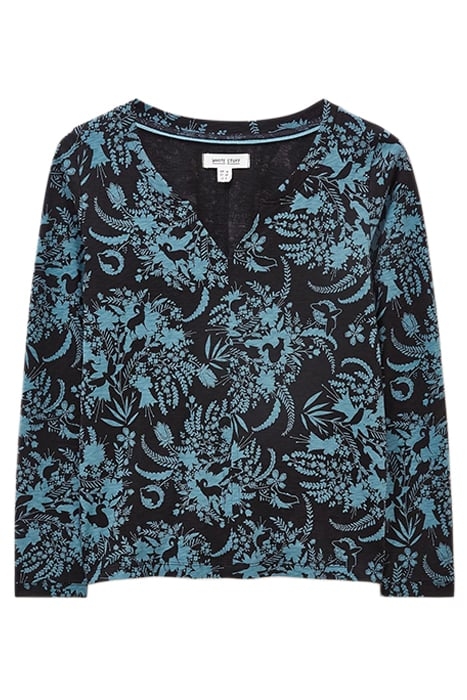 NELLY  PRINTED TEE BLUE PRINTED 2