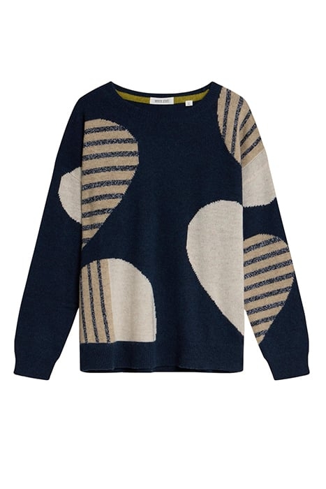 AMBER HEART JUMPER NAVY 2