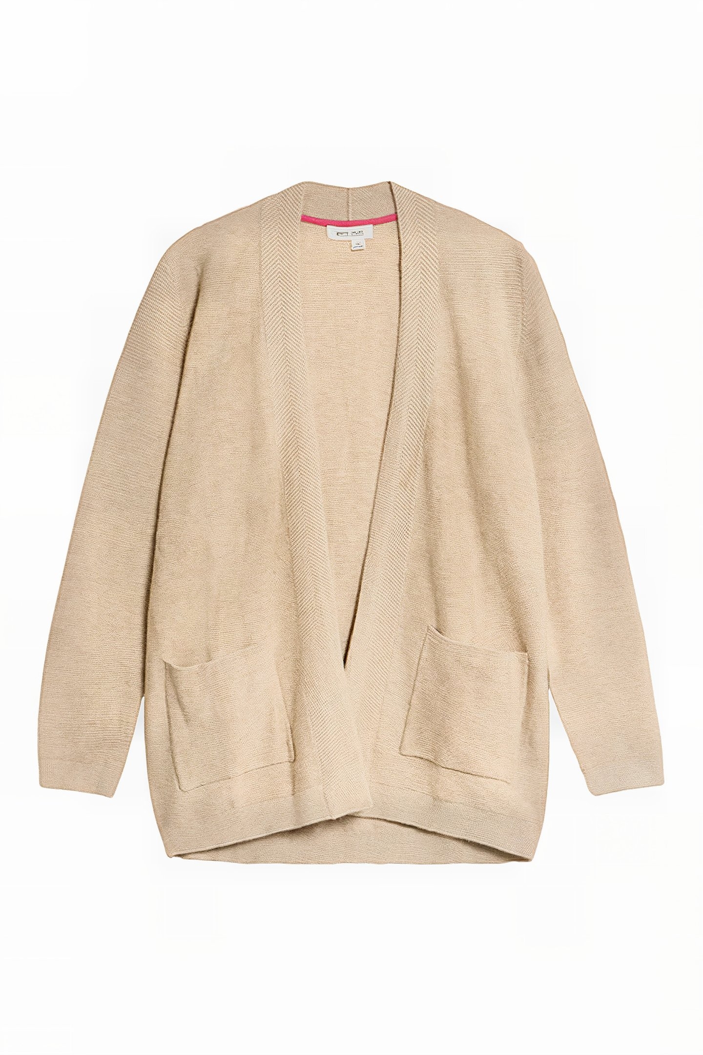 CARLA LONGLINE CARDIGAN LIGHT NATURAL 3
