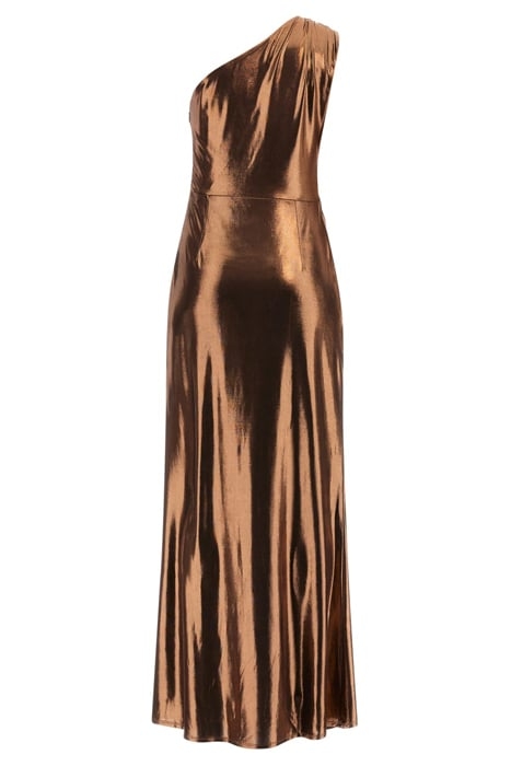 NAOMI MONOSHOULDER DRESS COPPER MULTI 4