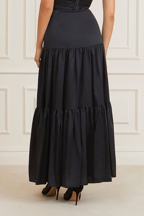 SUSANNE SKIRT SOLID JET BLACK 2