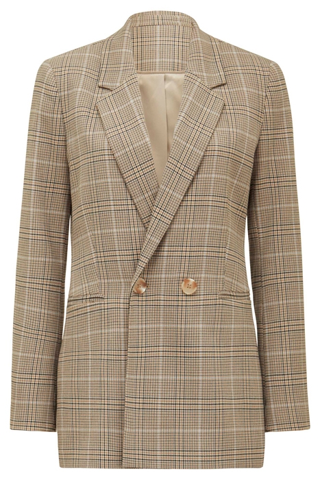 FIONA CHECK DOUBLE BREASTED BLAZER CHECK 4