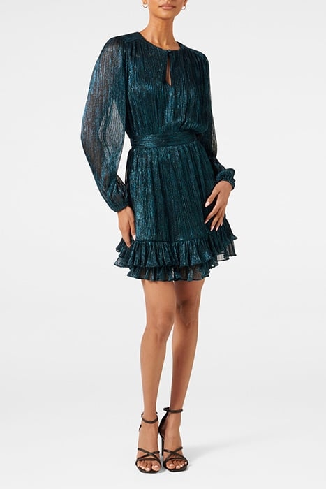 GOLDIE PETITE PLISSE MINI TEAL 3