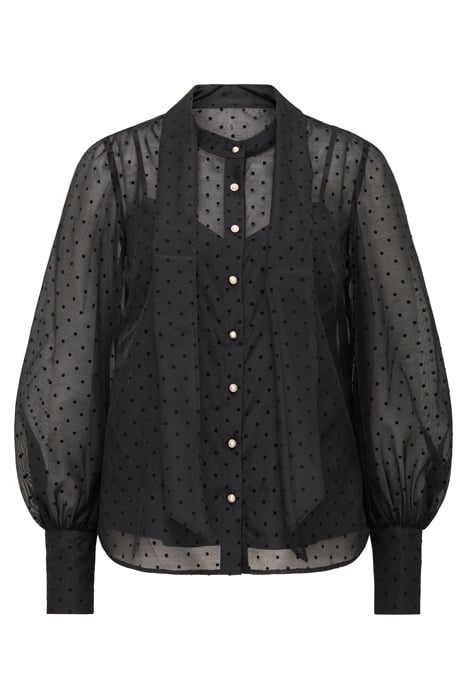 VIENNA ORGANZA BLOUSE BLACK 4