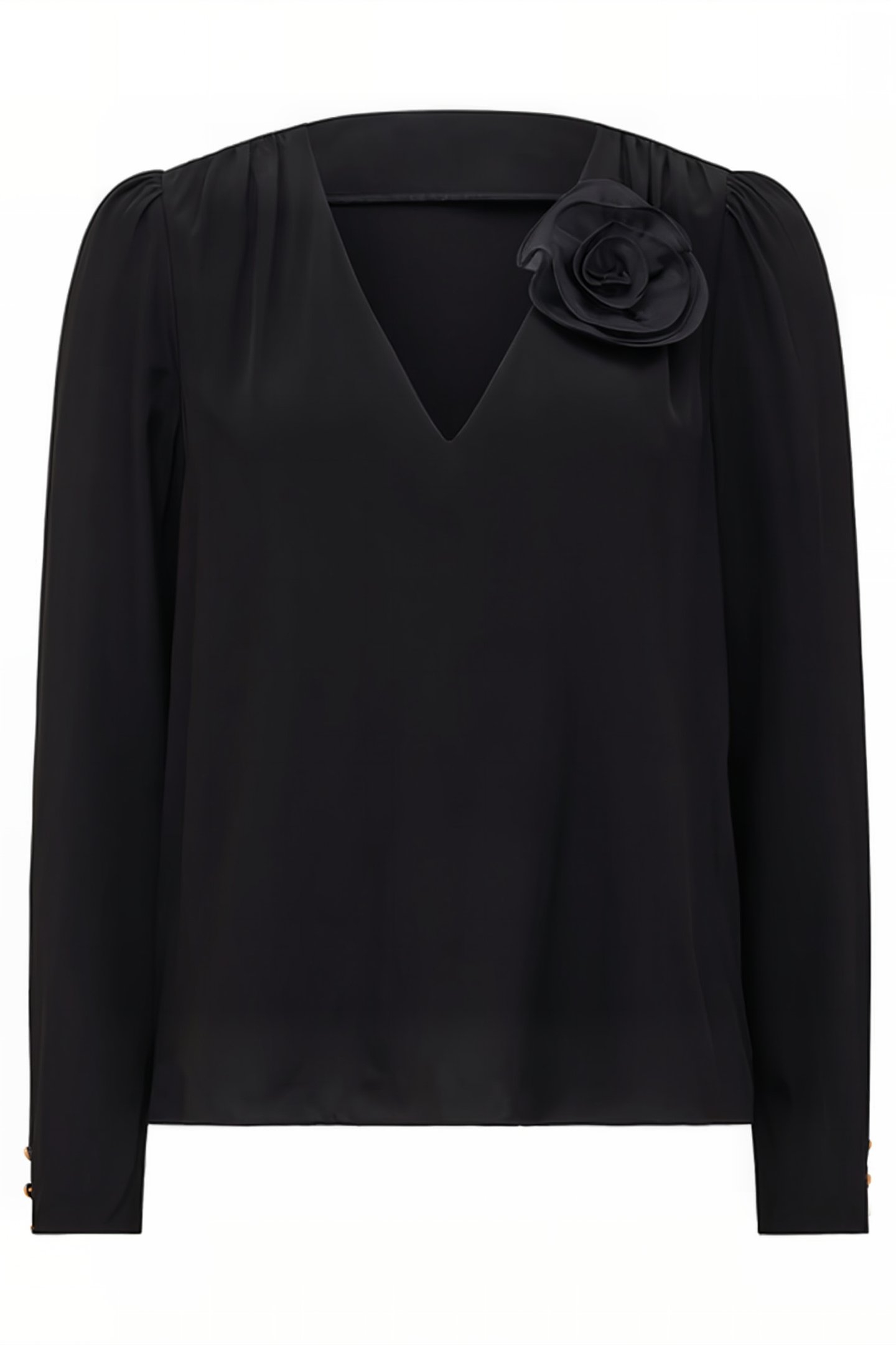 TIFFANY ROSETTE TOP BLACK 4