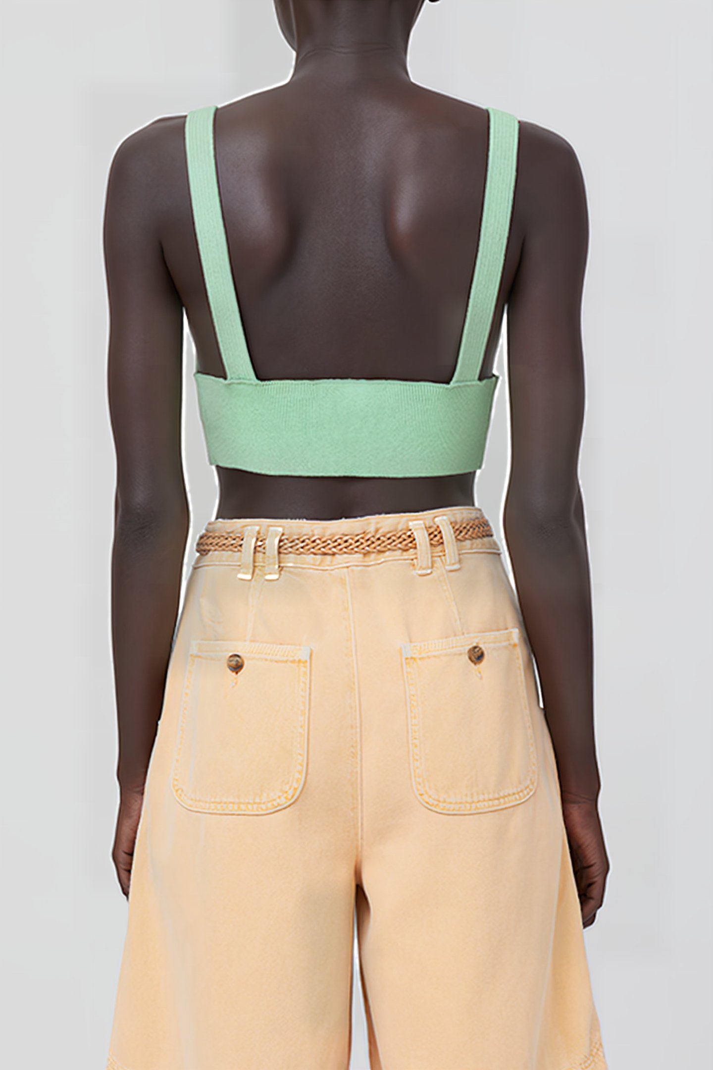 KNITTED BRA UNDERWEAR (BRA) APPLE GREEN 2