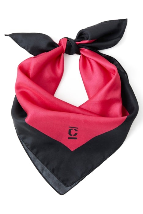 SILK SCARF RASPERRY PINK 1