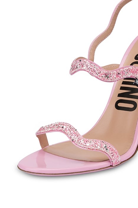 RIC RAC GLITTER HIGH SANDALS PINK 4