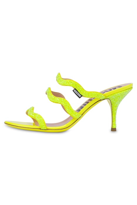 RIC RAC GLITTER SANDALS YELLOW 1
