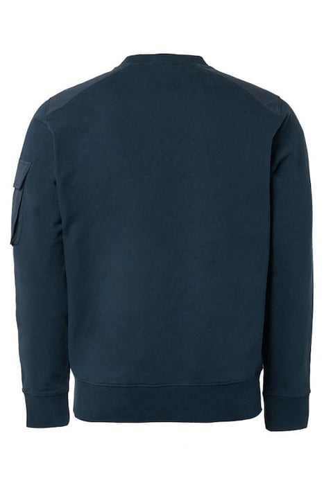 SWEATER CREWNECK WITH WOVEN CONTRAST NIGHT 5