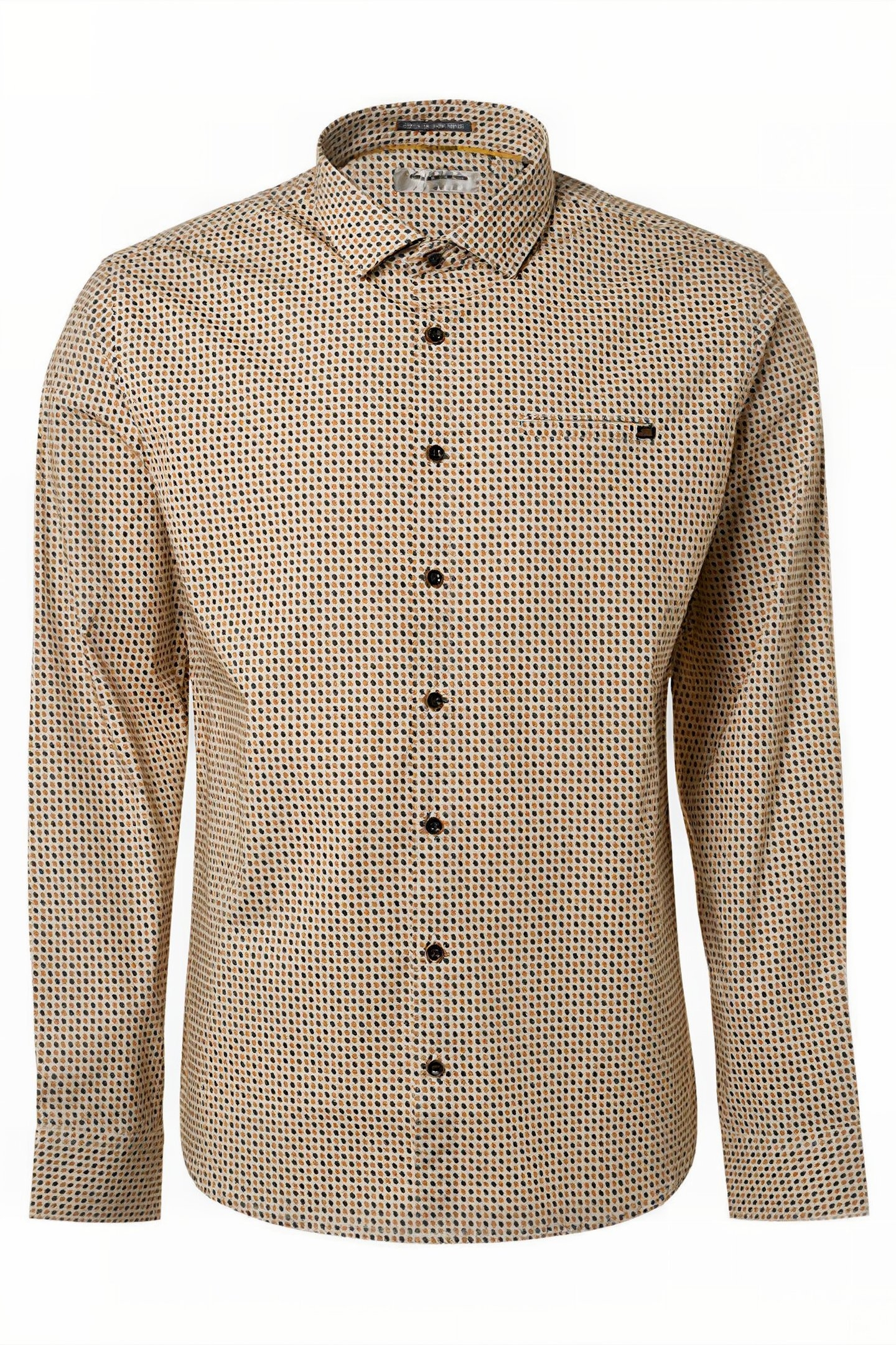 SHIRT STRETCH ALLOVER PRINTED OFFWHITE 4