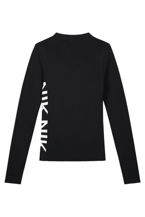 TORI LS CUTOUT TOP BLACK 3