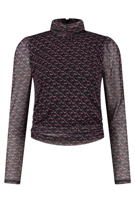 VALLY TOP BLACK/RASPBERRY ROSE 2