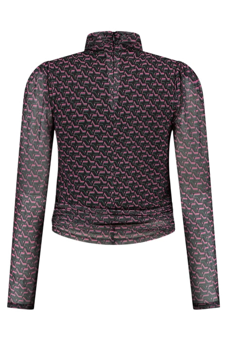VALLY TOP BLACK/RASPBERRY ROSE 3