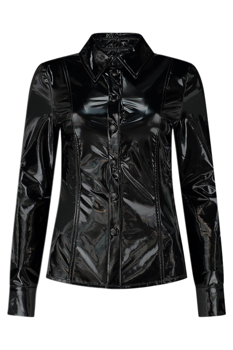 VINYL BLOUSE BLACK 2