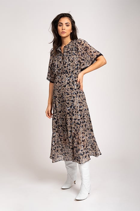 RIVER MAXI DRESS BLACK/MARROW 1