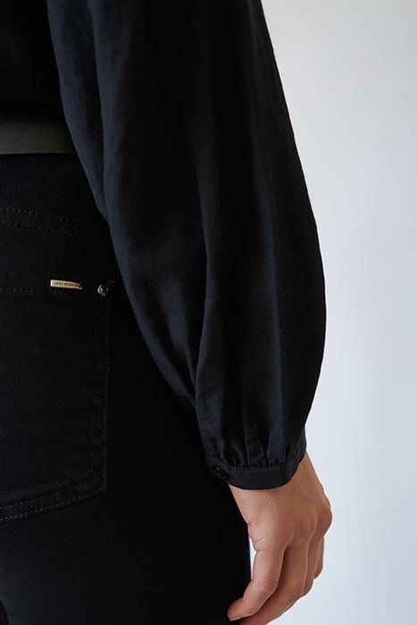 INTENSE BLACK STUDDED SCULPT UP SLIM JEANS 6