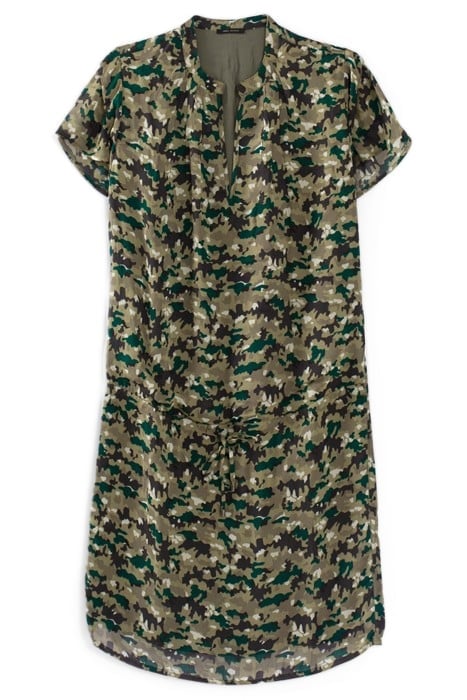 LICHEN DRESS WITH GREEN CAMOUFLAGE PRINT 4