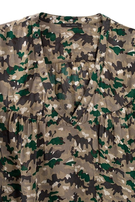LICHEN BLOUSE WITH GREEN CAMOUFLAGE PRINT 4