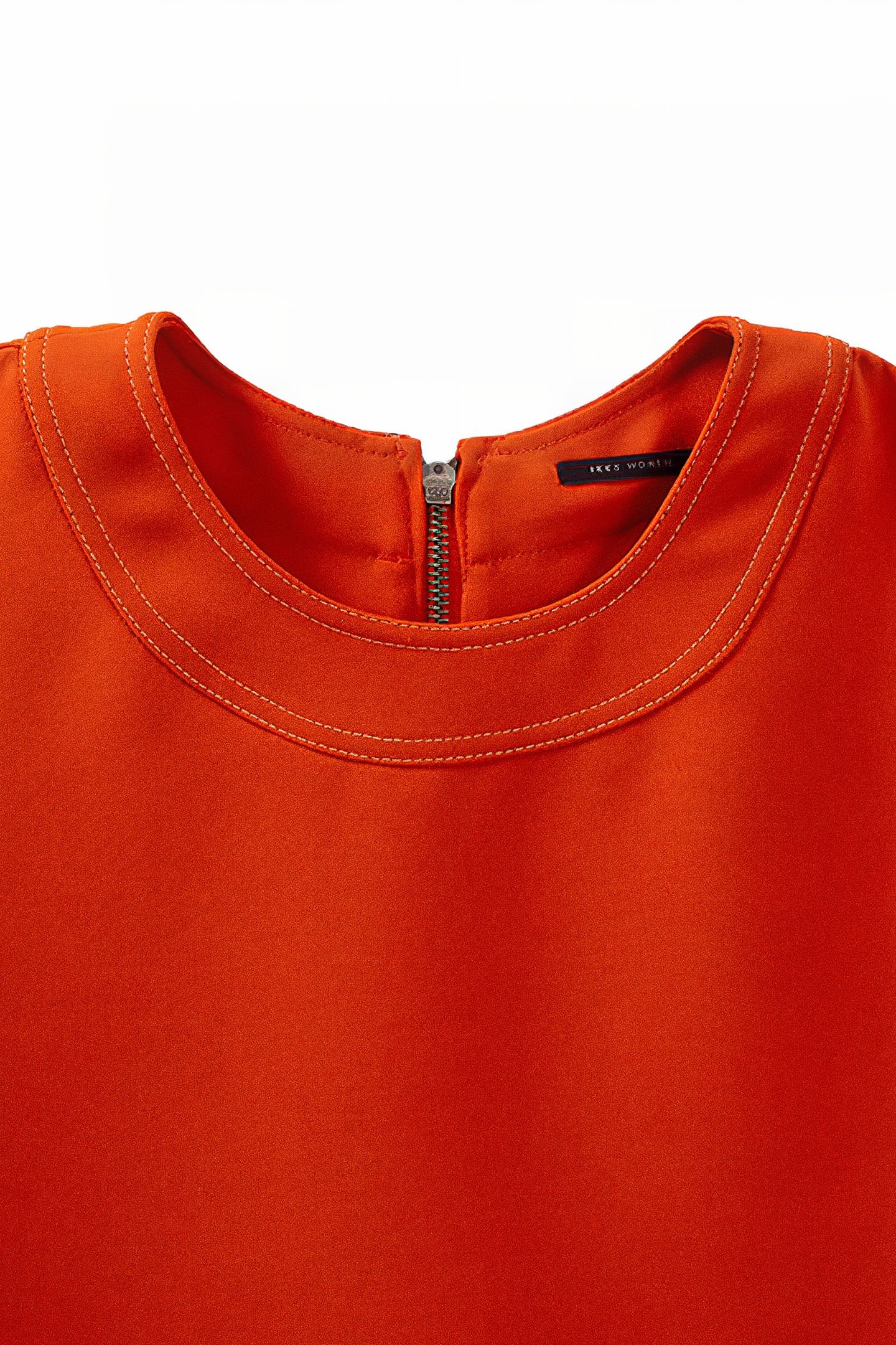 TANGERINE TOP EDGED WITH DOUBLE TOPSTITCHING 4