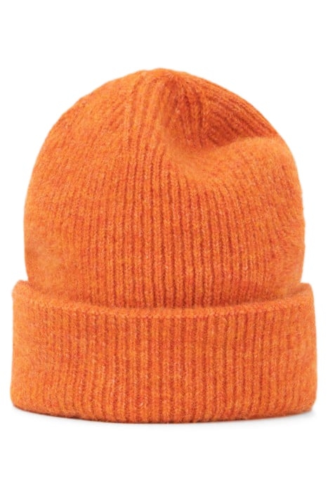 ORANGE KNIT BEANIE AND SCARF SET 3