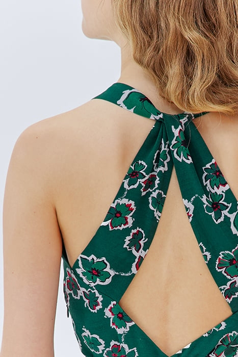 GREEN XL FLOWER PRINT JUMPSUIT 5