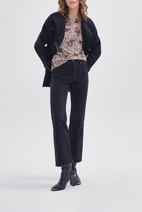 ECRU SWEATER WITH PAISLEY LEOPARD PRINT 7