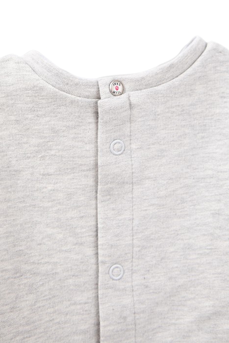 BABY GIRLS’ GREY SWEATSHIRT, PEPLUM/HEART ELBOW PATCHES 7