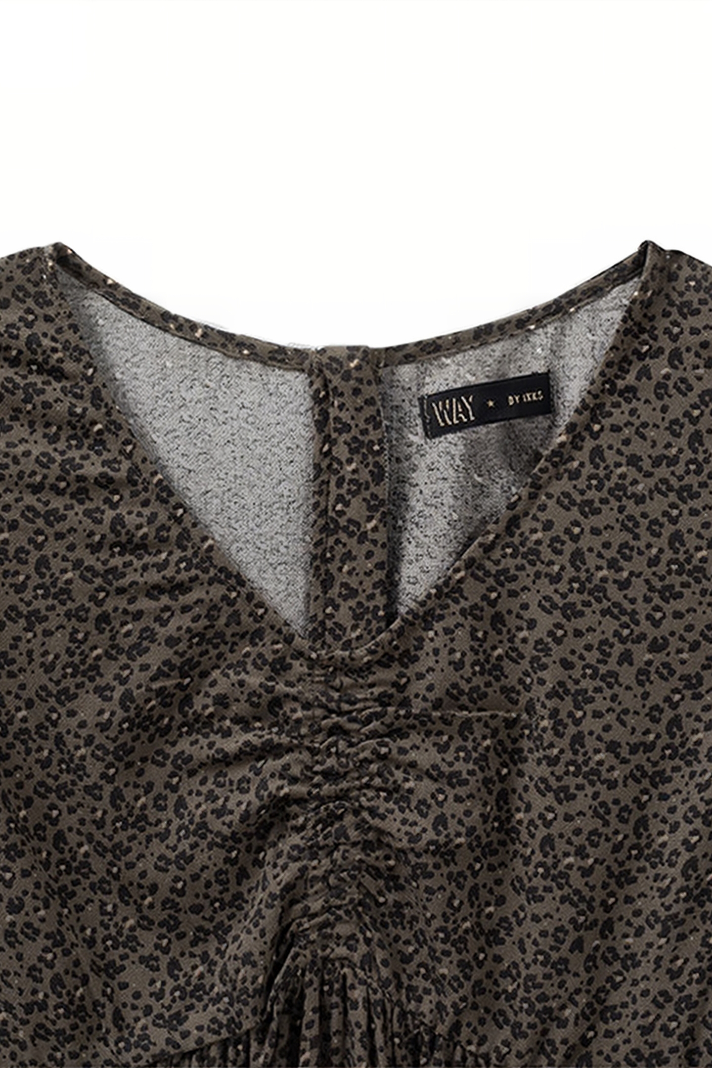 GIRLS’ KHAKI LEOPARD PRINT LENZING™ ECOVERO™ DRESS 3