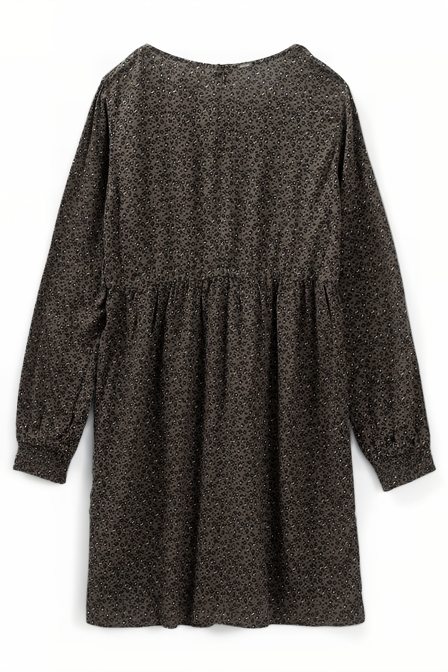 GIRLS’ KHAKI LEOPARD PRINT LENZING™ ECOVERO™ DRESS 2