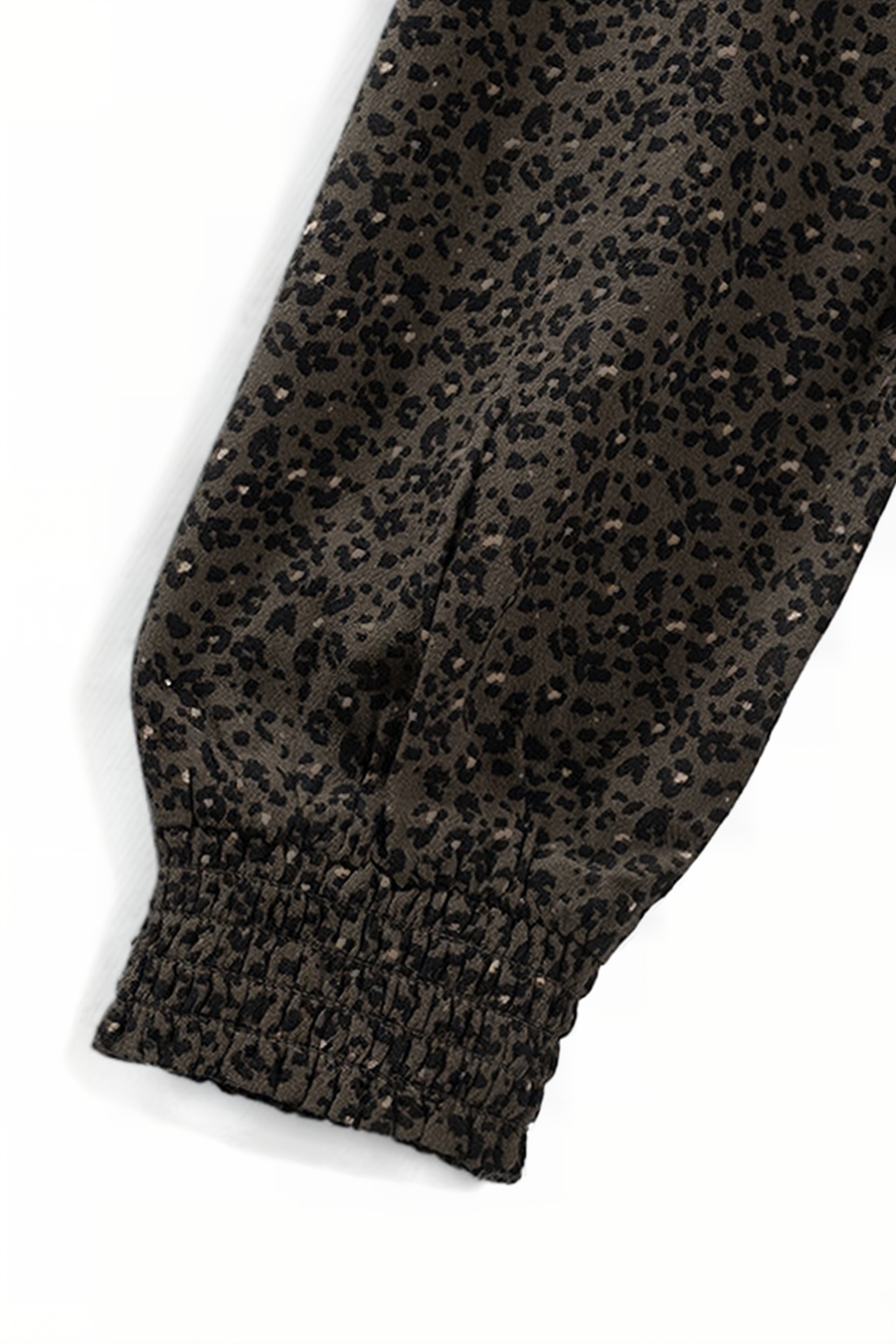 GIRLS’ KHAKI LEOPARD PRINT LENZING™ ECOVERO™ DRESS 5
