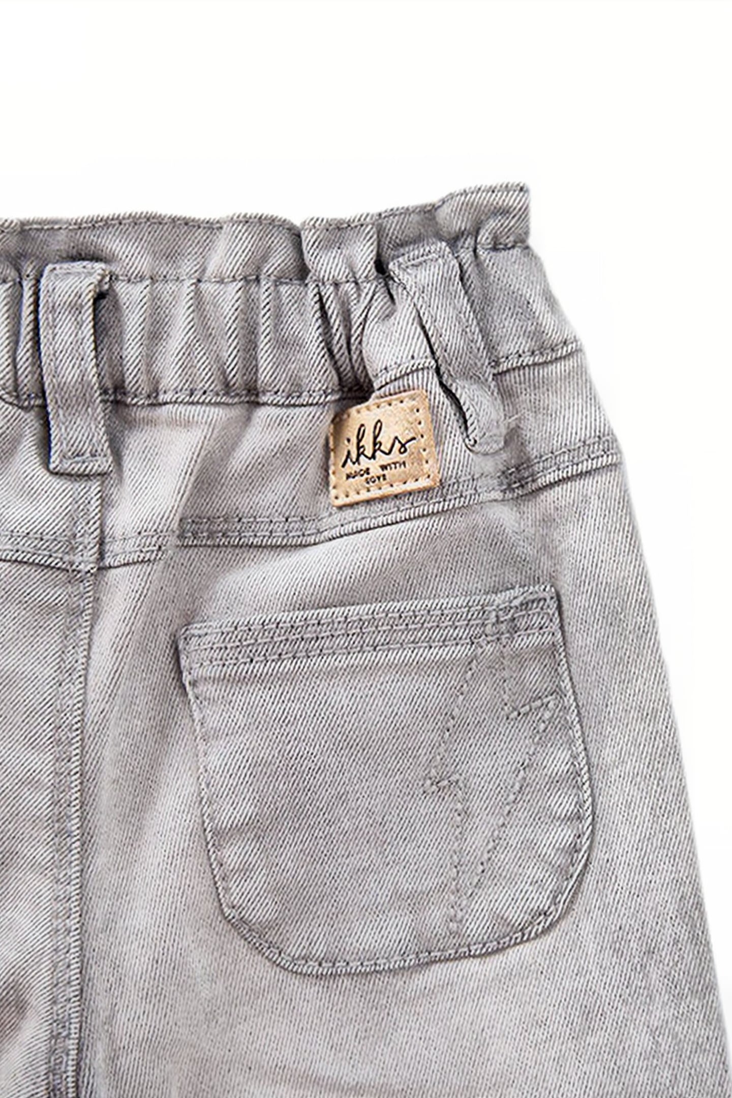 BABY GIRLS’ GREY ELASTICATED WAIST JEANS 5