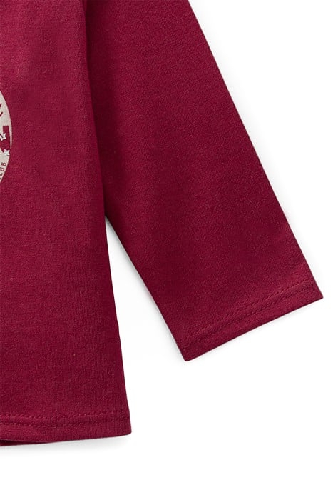 BABY GIRLS’ BURGUNDY HEART-APPLE ORGANIC COTTON T-SHIRT 6