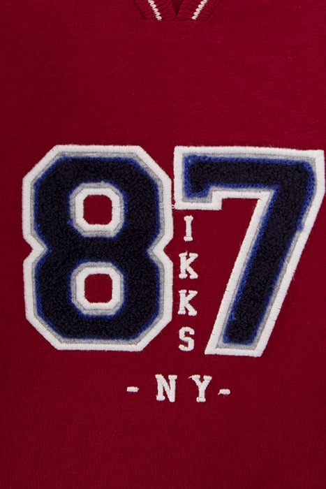 BABY BOYS’ RED BOUCLETTE XL LETTERS ORGANIC T-SHIRT 5