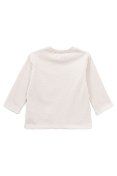 BABY BOYS’ BEIGE FLOCKED LETTER & TIGER T-SHIRT 2