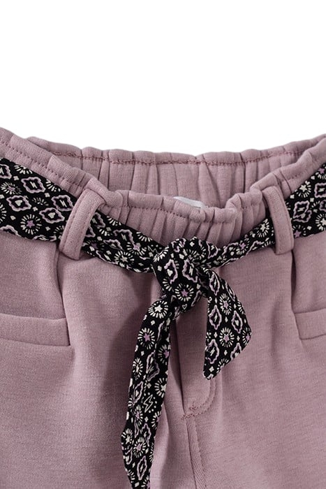 BABY GIRLS’ VIOLET JOGGERS WITH SCARF BELT 4