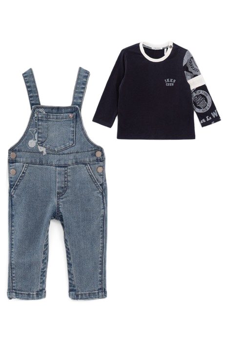 BABY BOYS’ DENIM DUNGAREES & T-SHIRT OUTFIT 4